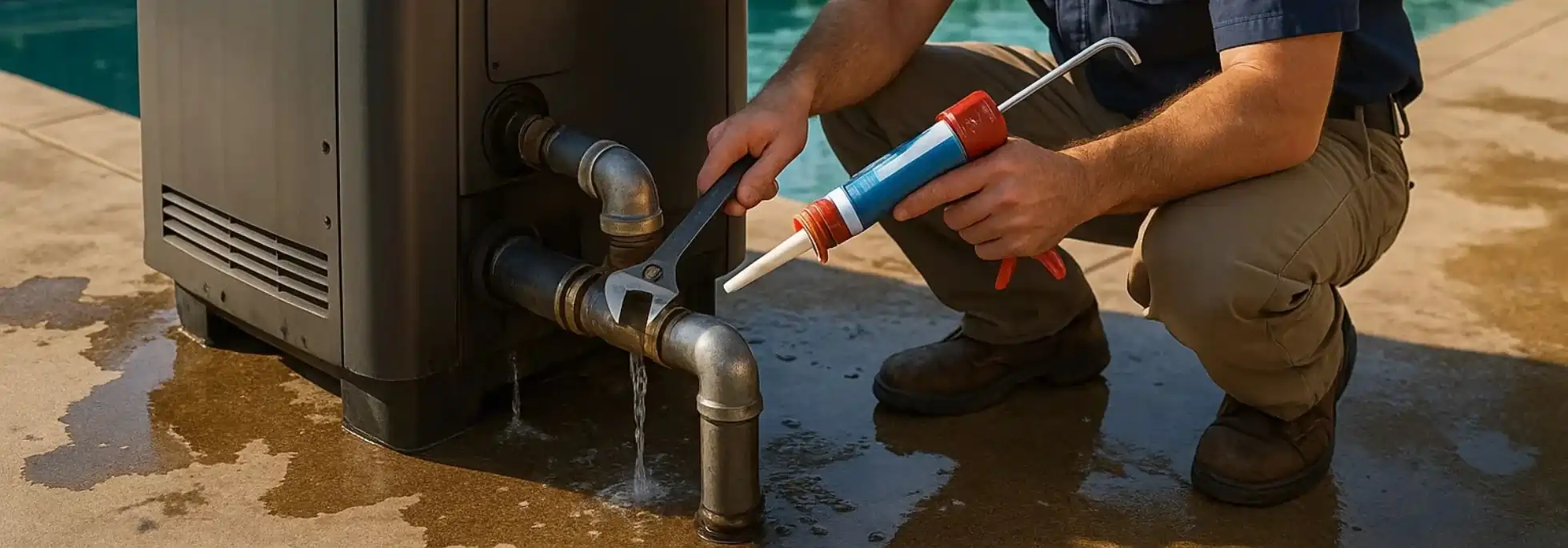  Pool Heater Leak Repair - HVAC Kitchener